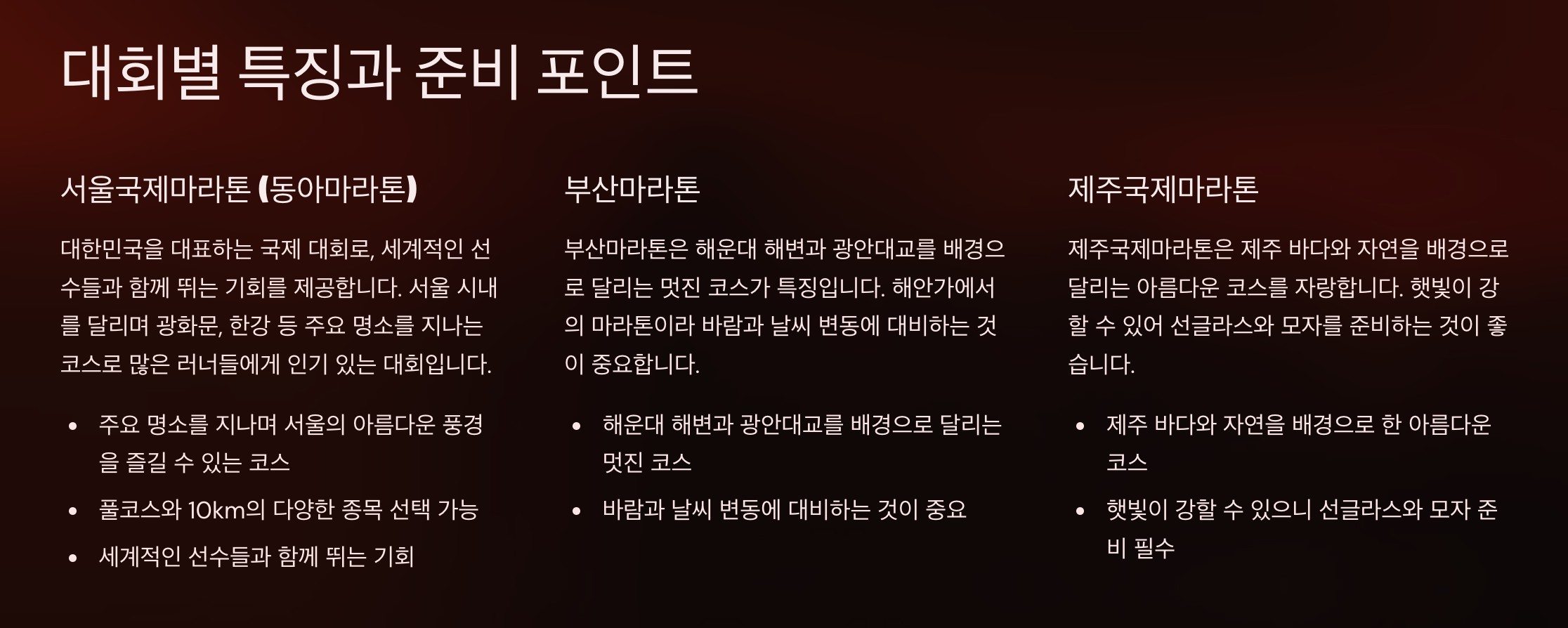 2025 마라톤 대회 일정 및 총정리! 🏃♂️🏅 3 2025 마라톤 대회 일정 및 총정리!