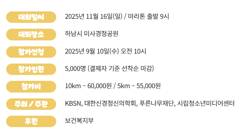마인드런 페스티벌 2025 정신건강을 위한 특별한 러닝 여정 2 마인드런 페스티벌 2025 정신건강을 위한 특별한 러닝 여정