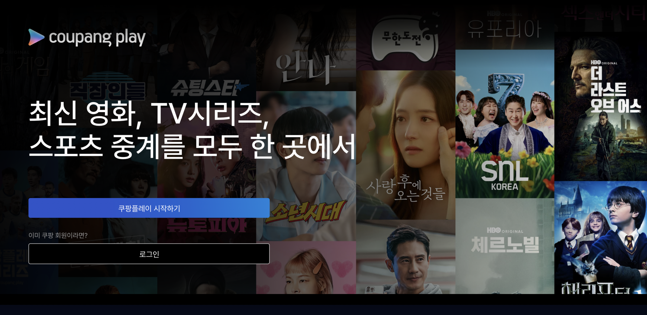 쿠팡플레이 PC 버전 사용 후기 큰 화면에서 몰입감 있게