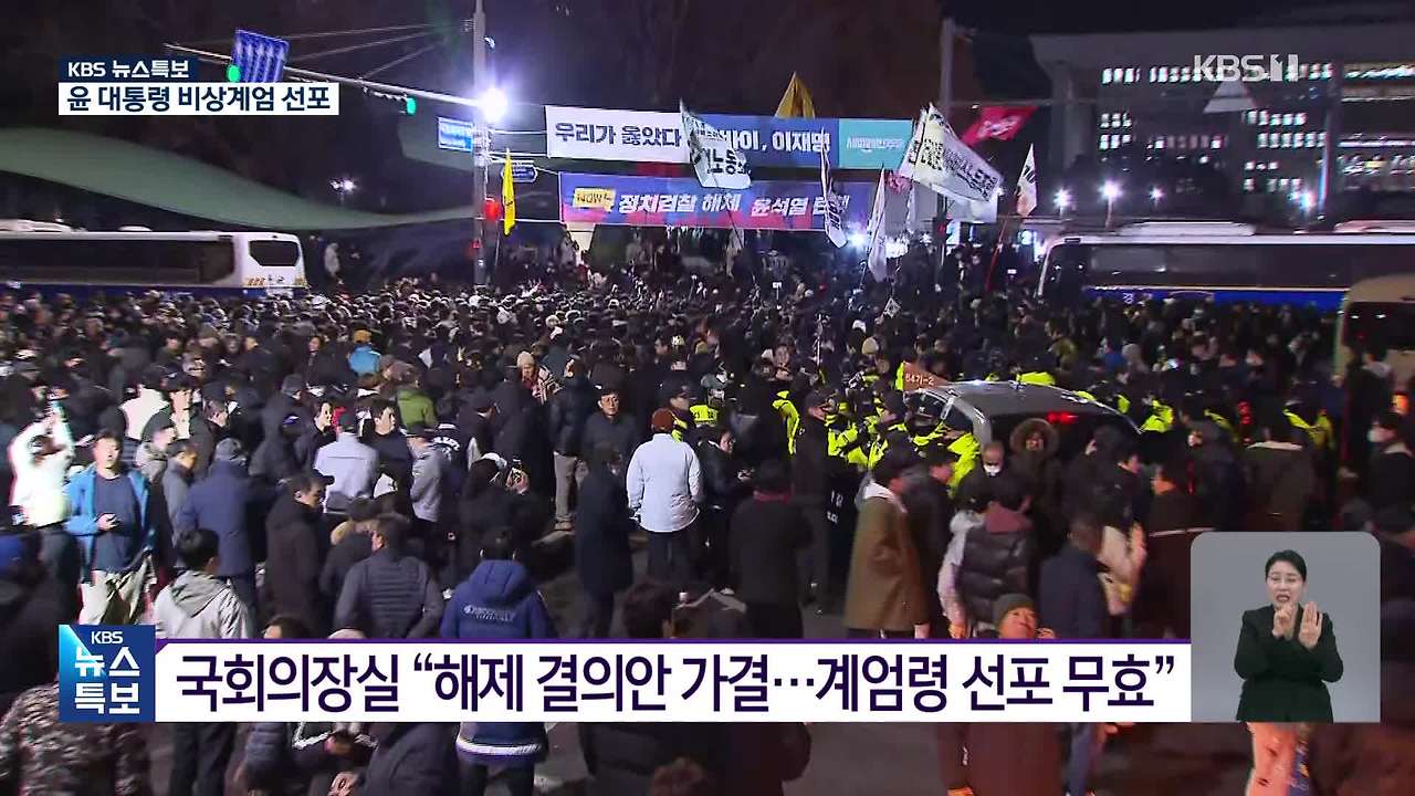 계엄령 선포 정치적 반응과 사회적 반향